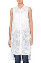 Women's Catherine Catherine Malandrino Annabella Burnout Tunic - White