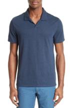 Men's Onia Shaun Linen Blend Polo - Blue