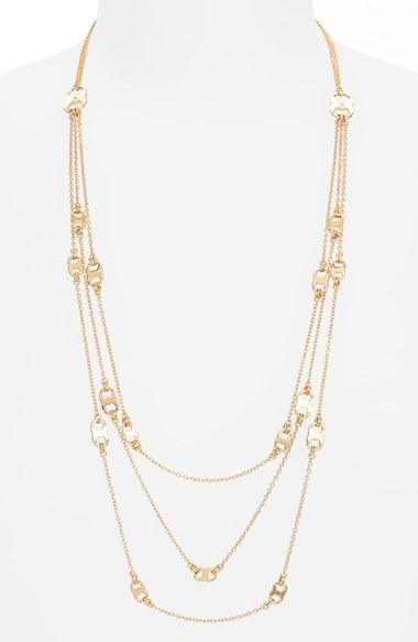 Women's Tory Burch 'gemini' Link Multistrand Necklace