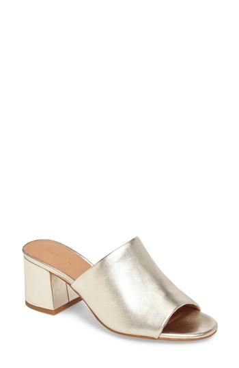 Women's Halogen Freda Slide Sandal .5 M - Metallic