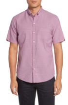 Men's Zachary Prell Billy Trim Fit Plaid Sport Shirt, Size - Pink