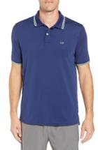 Men's Vineyard Vines Jersey Polo, Size - Blue