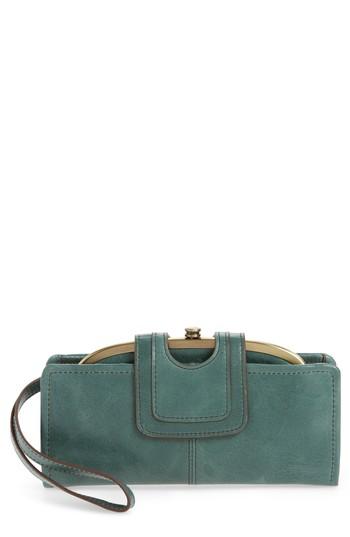 Women's Hobo Nova Calfskin Leather Wallet - Green