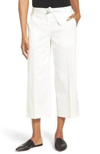Women's Nordstrom Collection Wide Leg Crop Pants