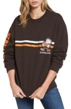 Women's Junk Food Retro Nfl Team Sweatshirt - Brown