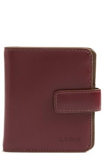 Women's Lodis Audrey Rfid Leather Wallet - Red