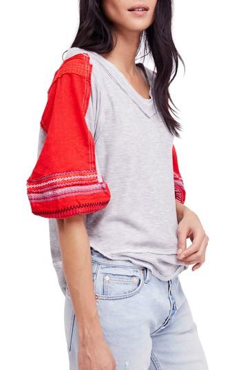 Women's Free People Bubble Shirt - Grey