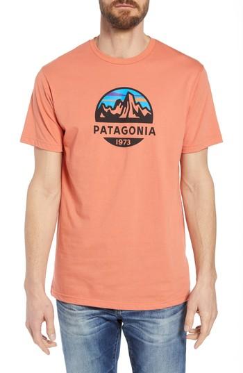 Men's Patagonia Fitz Roy Scope Crewneck T-shirt - Coral