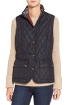 Women's Barbour 'saddleworth' Quilted Vest Us / 12 Uk - Blue