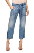 Women's Sanctuary Karate Belted Crop Jeans - Blue