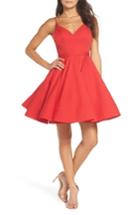 Women's Mac Duggal Fit & Flare Party Dress - Red