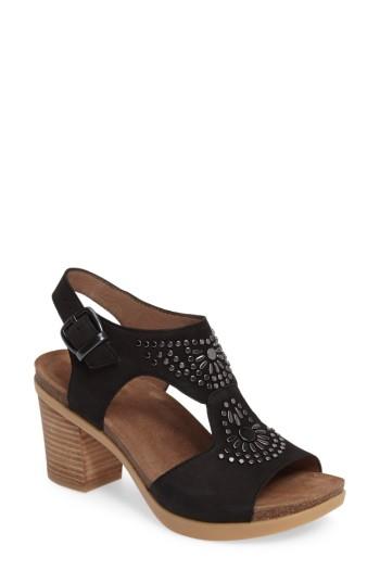 Women's Dansko Deandra Studded Sandal .5-7us / 37eu M - Black