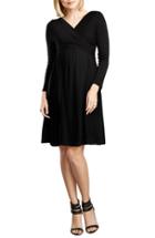 Women's Maternal America Crossover Maternity Dress - Black