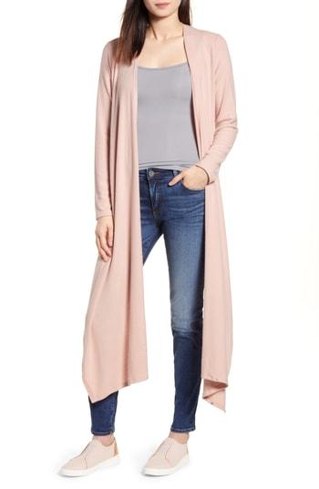 Petite Women's Gibson Convertible Cozy Fleece Wrap Cardigan P - Pink