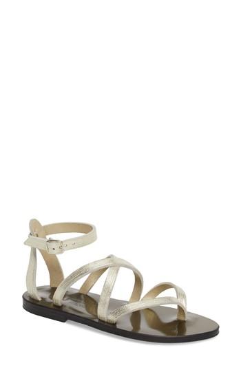 Women's K.jacques St. Tropez Fusain Sandal Us / 37eu - Metallic
