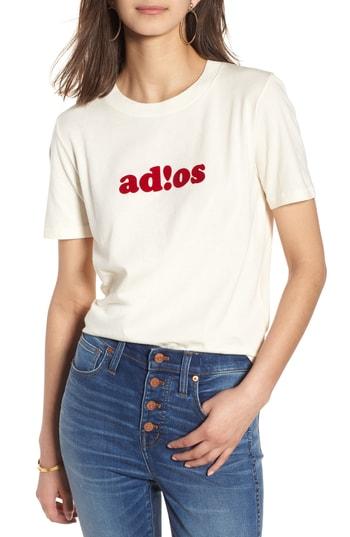 Women's Madewell Adios Tee, Size - White