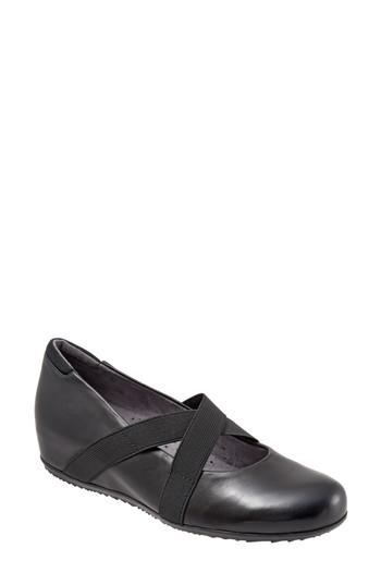 Women's Softwalk Waverly Mary Jane Wedge M - Black