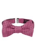 Men's Ted Baker London Charming Abstract Silk Bow Tie, Size - Pink