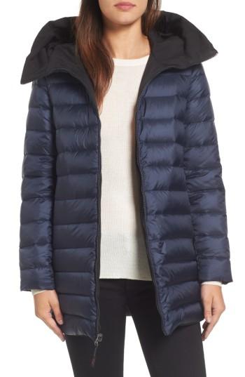 Women's Tumi Pax Quest Convertible Reversible Down Coat - Blue