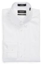 Men's Nordstrom Men's Shop Classic Fit Non-iron Solid Dress Shirt 33 - White