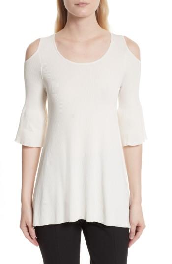 Women's Elizabeth And James Hennie Cold Shoulder Peplum Top - Ivory