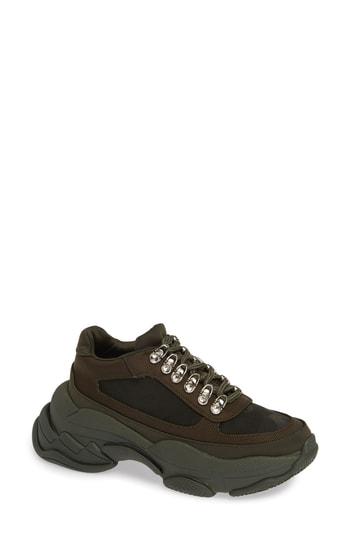 Women's Jeffrey Campbell Hotspot Lace-up Sneaker .5 M - Green