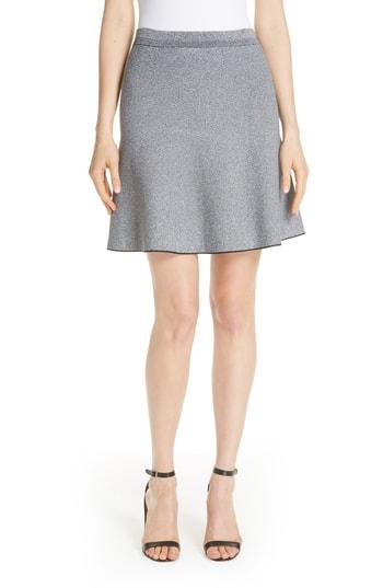 Women's Theory Marled Knit Flare Skirt, Size - Grey