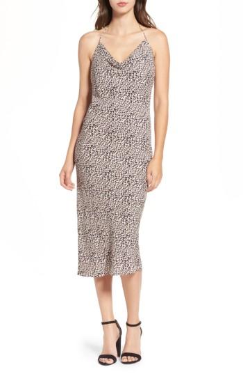 Women's Afrm Rowland Midi Dress - Black