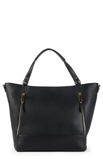 Sole Society Nera Faux Leather Tote - Black