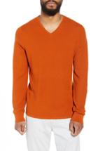 Men's Calibrate V-neck Wool Blend Sweater - Metallic