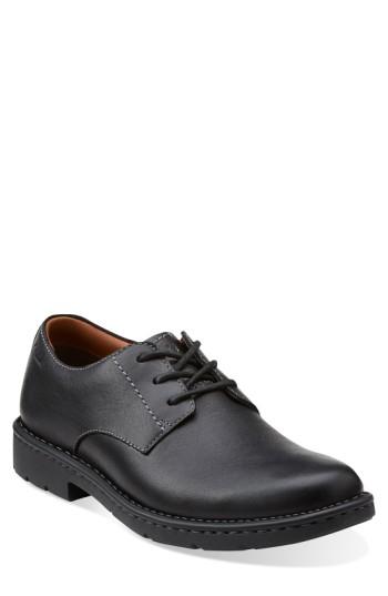 Men's Clarks 'stratton - Way' Plain Toe Derby .5 M - Black