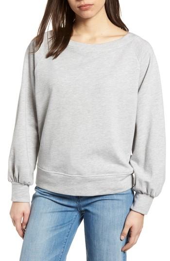 Women's Gibson Tie Back Sweatshirt, Size - Blue