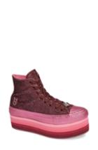 Women's Converse X Miley Cyrus Chuck Taylor All-star High-top Platform Sneaker M - Burgundy