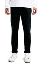 Men's Topman Stretch Skinny Fit Chinos X 34 - Black