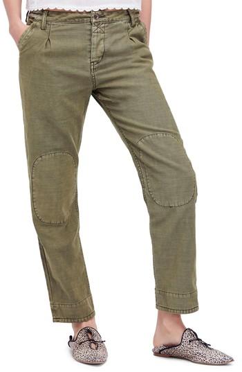 Women's Free People Utility Boyfriend Pants - Green