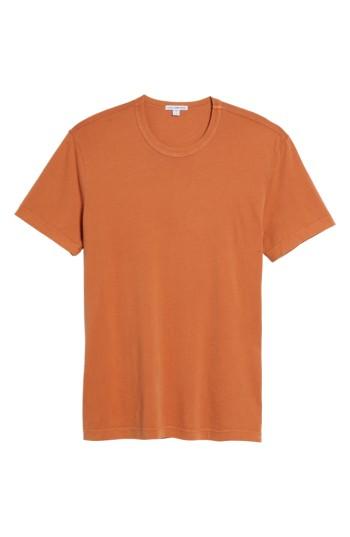 Men's James Perse Crewneck Jersey T-shirt (s) - Orange