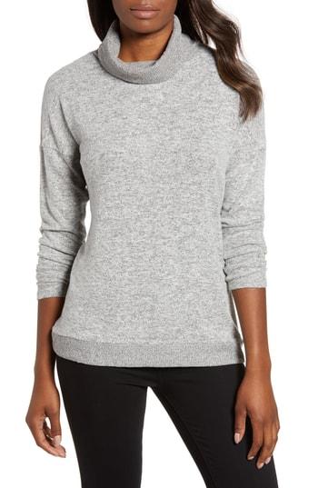 Women's Gibson Cozy Fleece Turtleneck - Grey