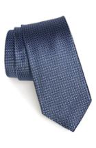 Men's Nordstrom Men's Shop Soler Solid Silk Tie, Size - Blue
