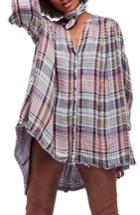 Women's Free People Come On Over Plaid Top