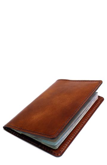 Men's Boarding Pass Leather Passport Wallet -
