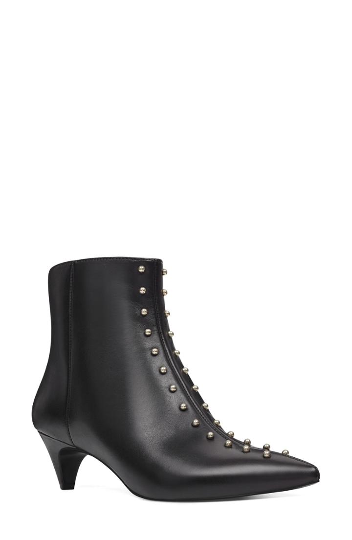 Women's Nine West Zyrannia Studded Kitten Heel Bootie
