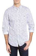 Men's Vineyard Vines Linear Boat - Tucker Slim Fit Print Sport Shirt