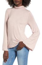 Women's Bp. Bell Sleeve Turtleneck, Size - Pink