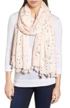 Women's Kate Spade New York Foil Confetti Dot Scarf, Size - Pink