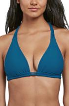 Women's Volcom Simply Solid Halter Bikini Top - Blue