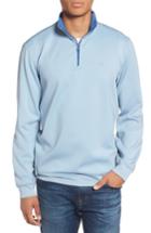 Men's Southern Tide 19th Hole Quarter Zip Pullover, Size - Blue