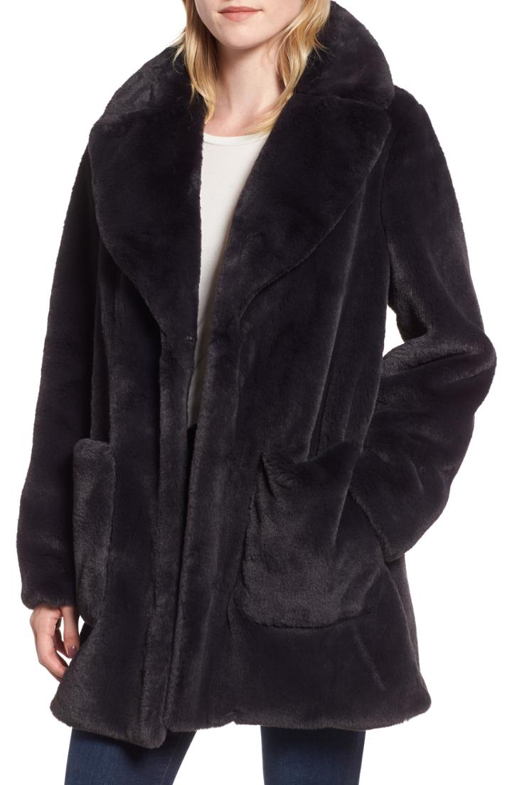 Women's Rachel Rachel Roy Faux Fur Jacket - Grey