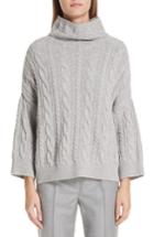 Women's Max Mara Fungo Wool & Cashmere Turtleneck Sweater - Grey