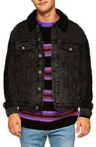 Men's Topman '90s Stripe Classic Fit Sweater - Black