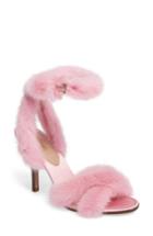 Women's Valentino Garavani Genuine Mink Fur Sandal Us / 37eu - Pink